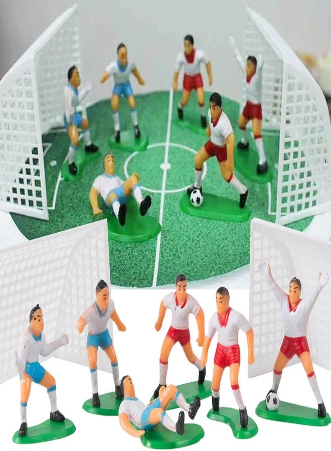 aoukoslt A Set Soccer Cake Toppers Plastic Soccer Players Toy Football World Cup Party Cake Decorations, Cake Toppers Cooking and Baking, Soccer Cake Topper - Image 3